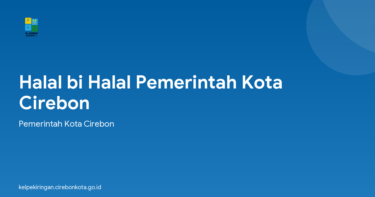 Halal bi Halal Pemerintah Kota Cirebon