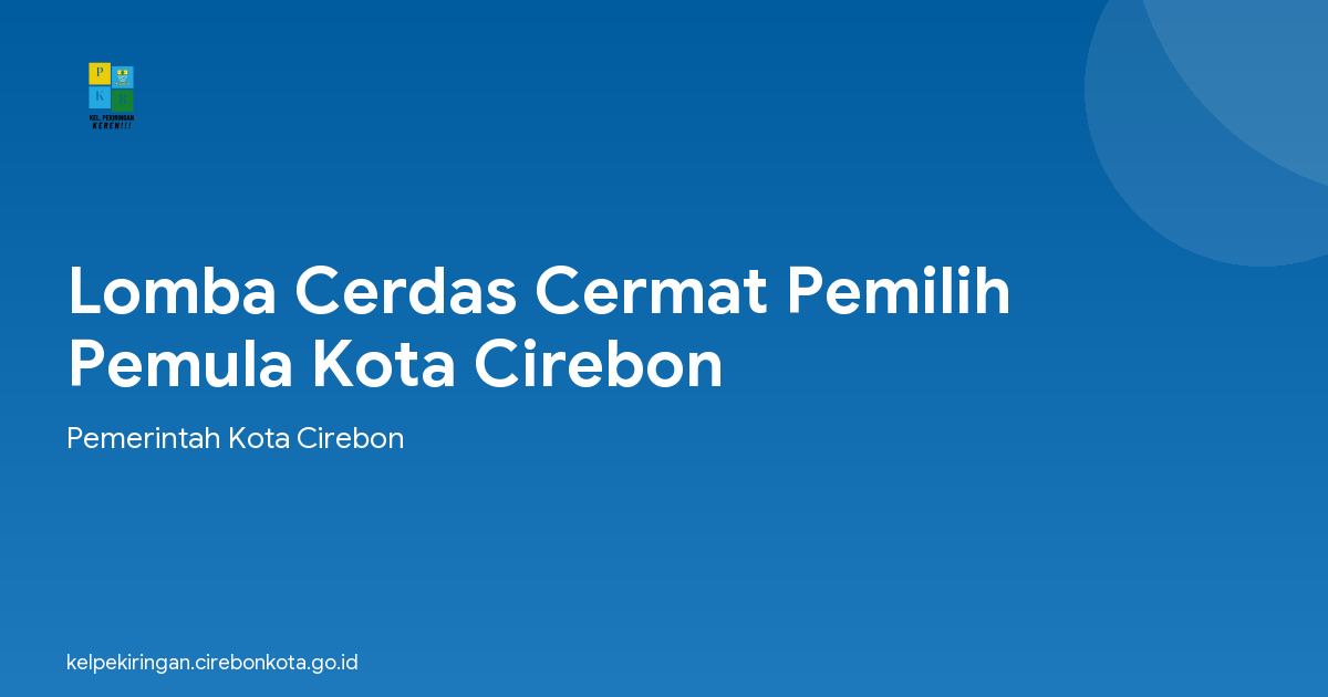 Lomba Cerdas Cermat Pemilih Pemula Kota Cirebon