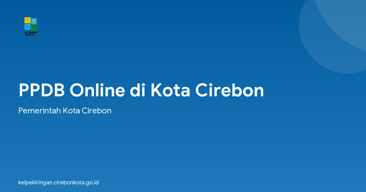 PPDB Online di Kota Cirebon
