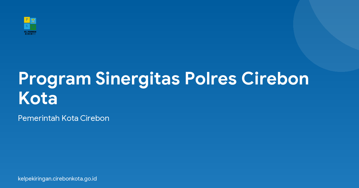 Program Sinergitas Polres Cirebon Kota