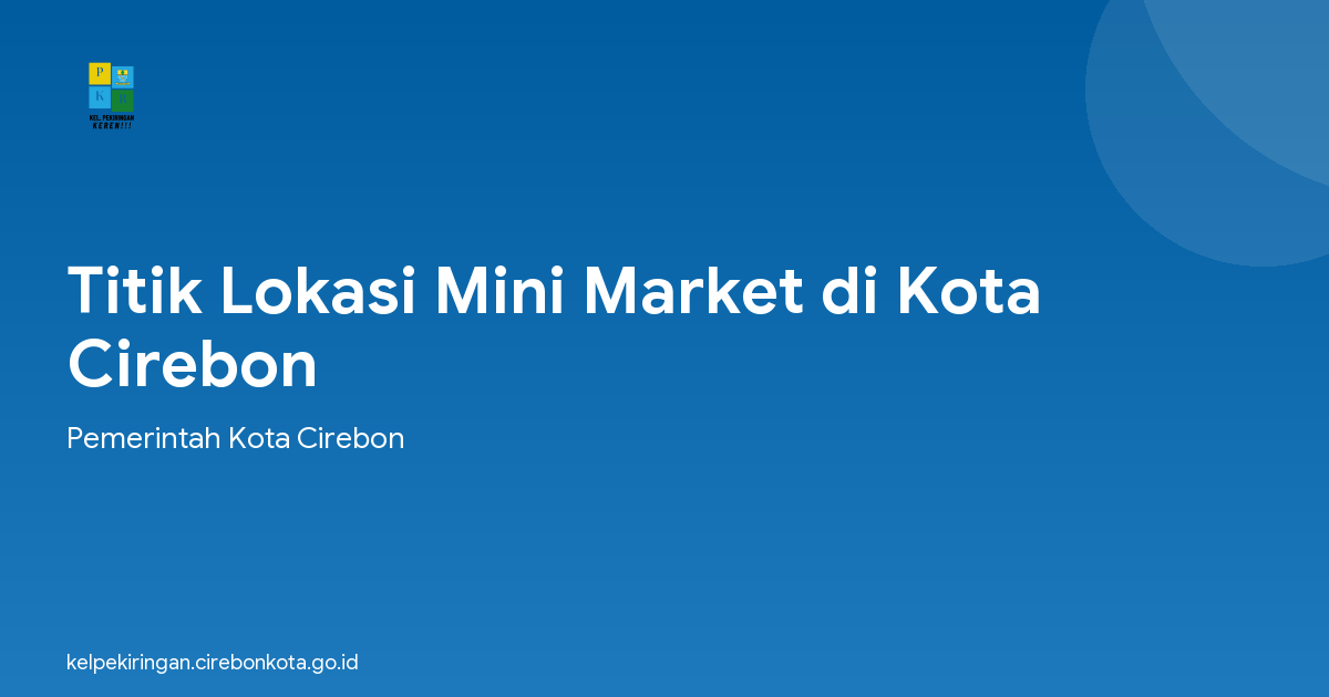 Titik Lokasi Mini Market di Kota Cirebon