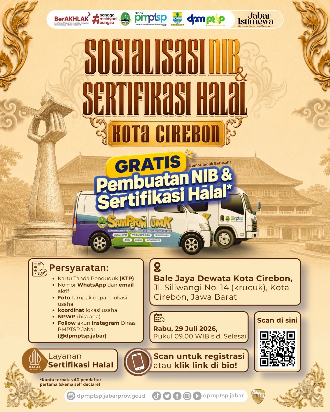 Sosialisasi NIB dan Sertifikasi Halal Kota Cirebon