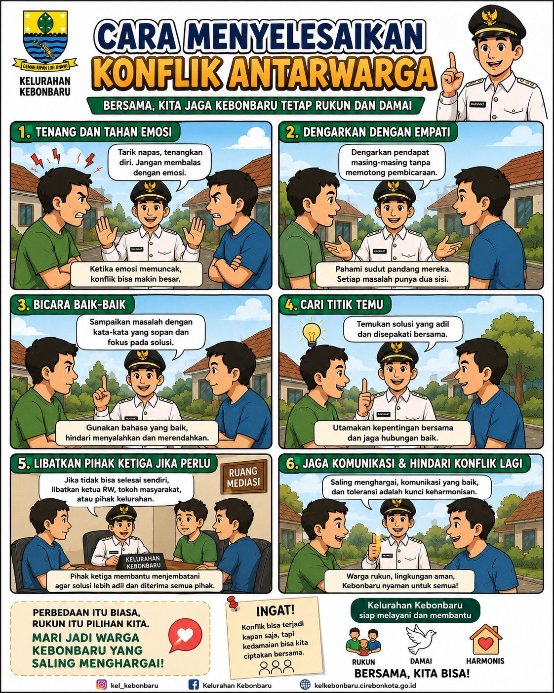 CARA MENYELESAIKAN KONFLIK ANTARWARGA