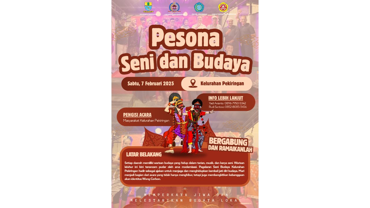 Pesona Seni dan Budaya Kelurahan Pekiringan kembali hadir
