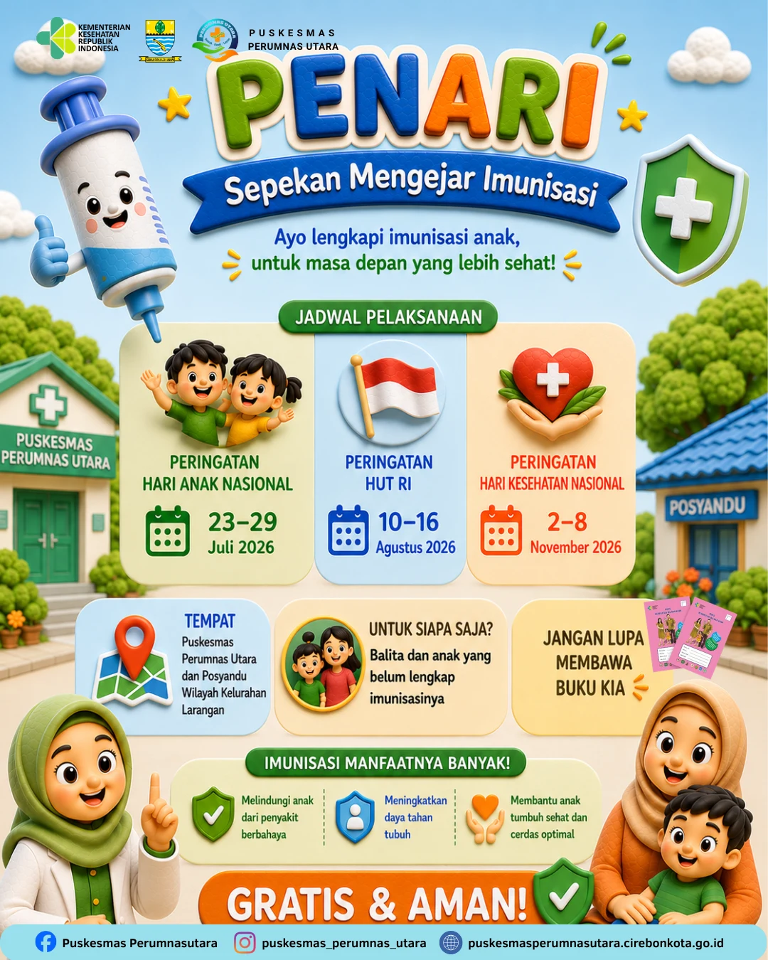 Lengkapi Imunisasi, Lindungi Masa Depan Anak Melalui PENARI 2026